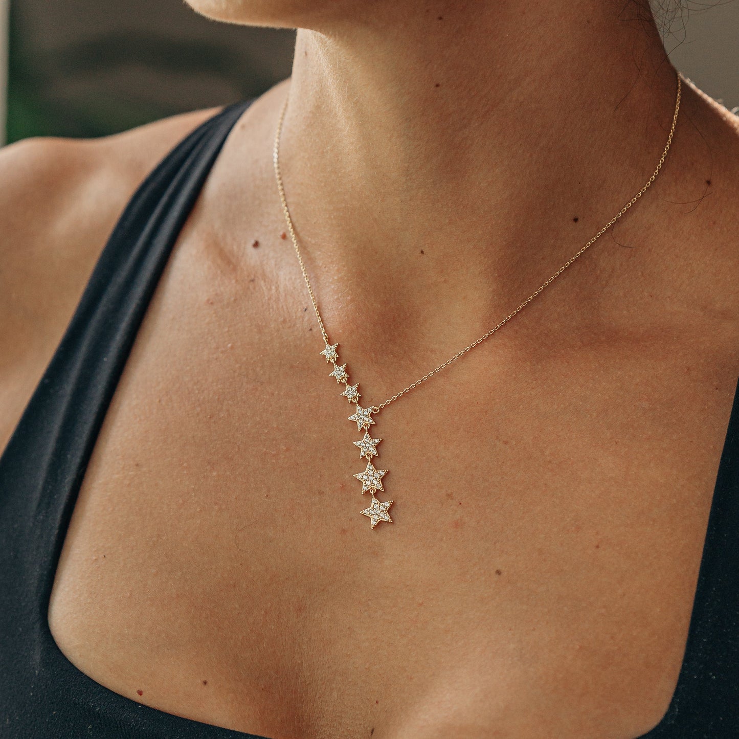 The Celestial Cascade Y-Necklace