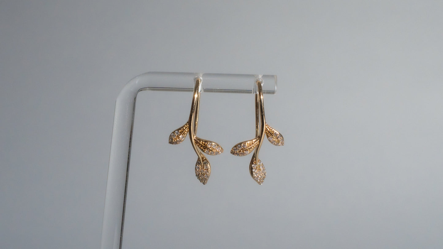 The Botanical Leaf Stud Earrings