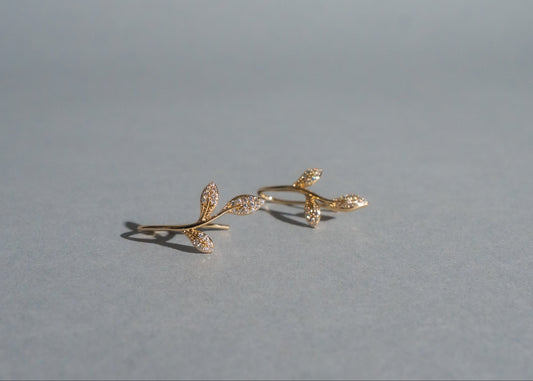 The Botanical Leaf Stud Earrings