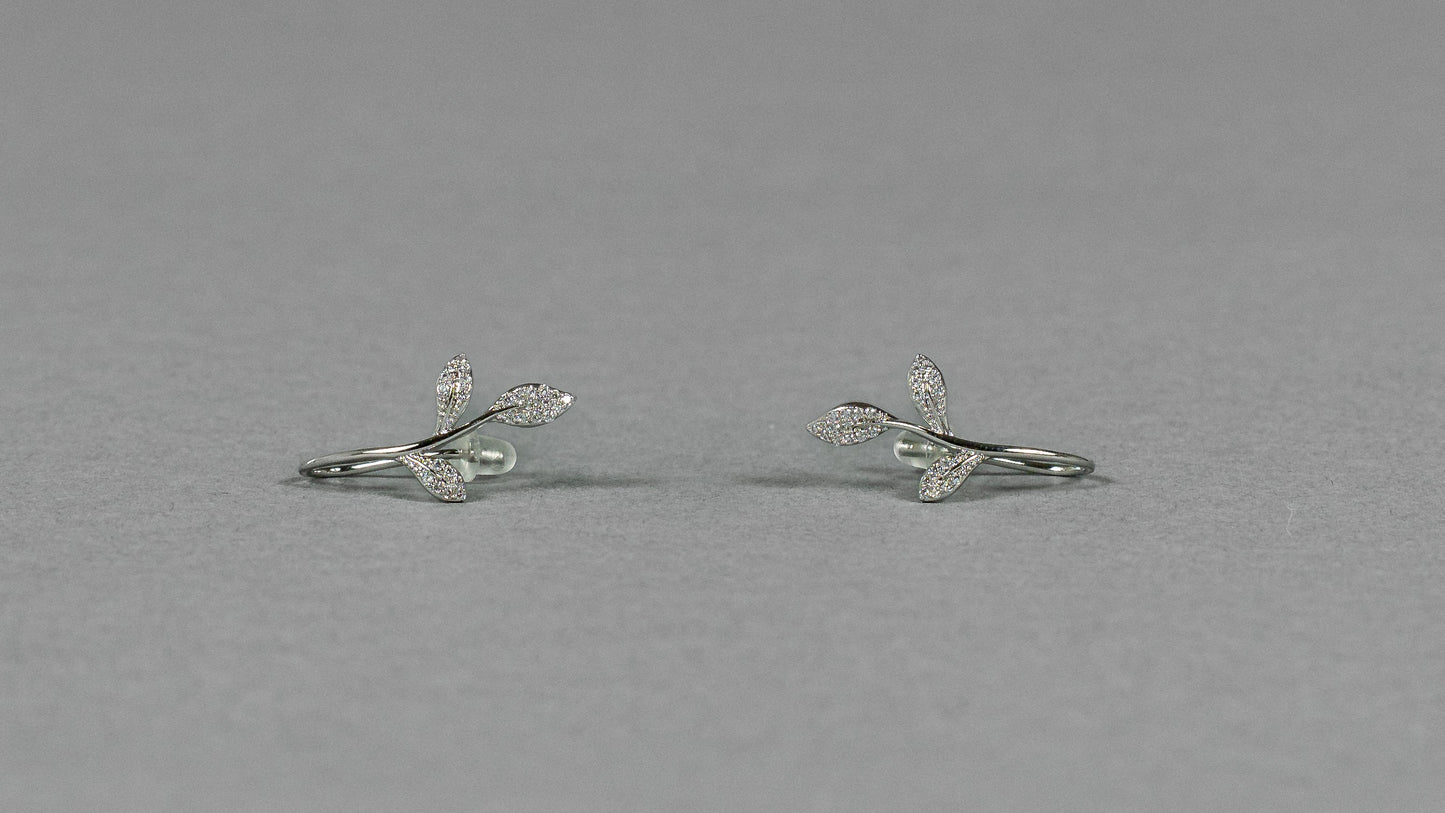 The Botanical Leaf Stud Earrings