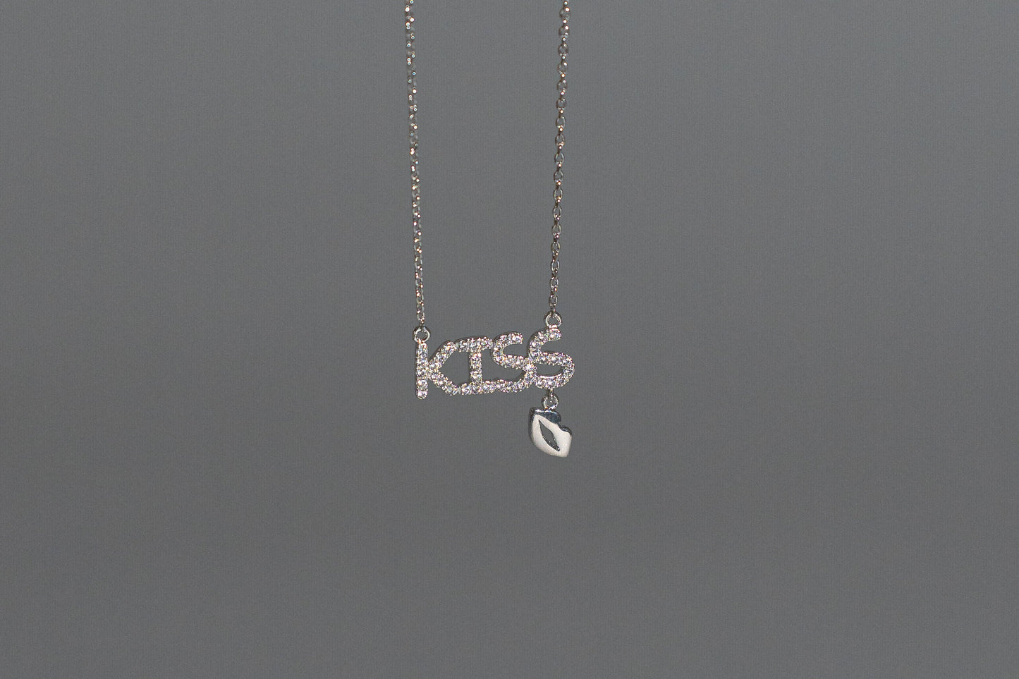 The "Kiss Me" Pavé Necklace