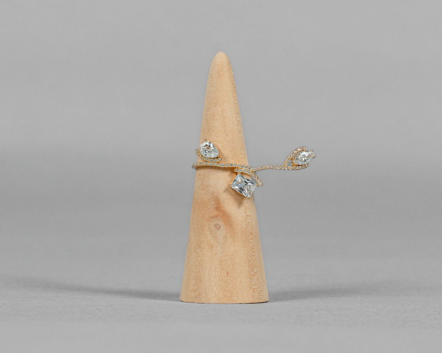 The Crystal Vine Wrap Ring