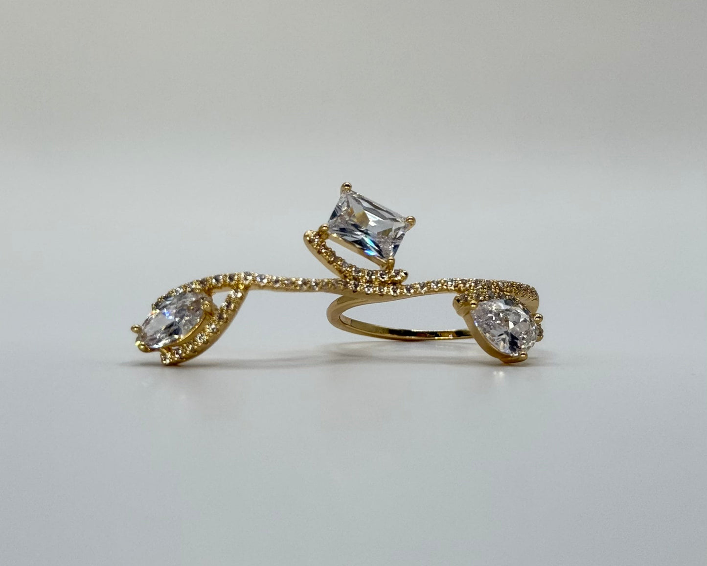 The Crystal Vine Wrap Ring
