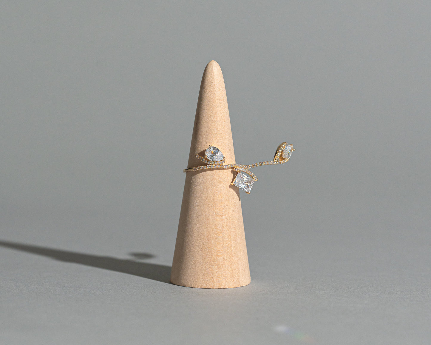 The Crystal Vine Wrap Ring