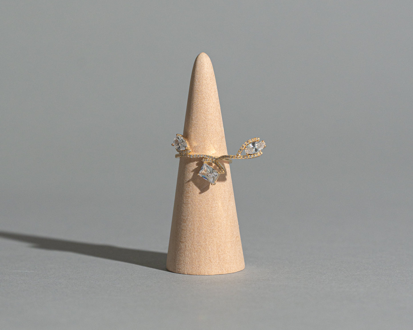The Crystal Vine Wrap Ring