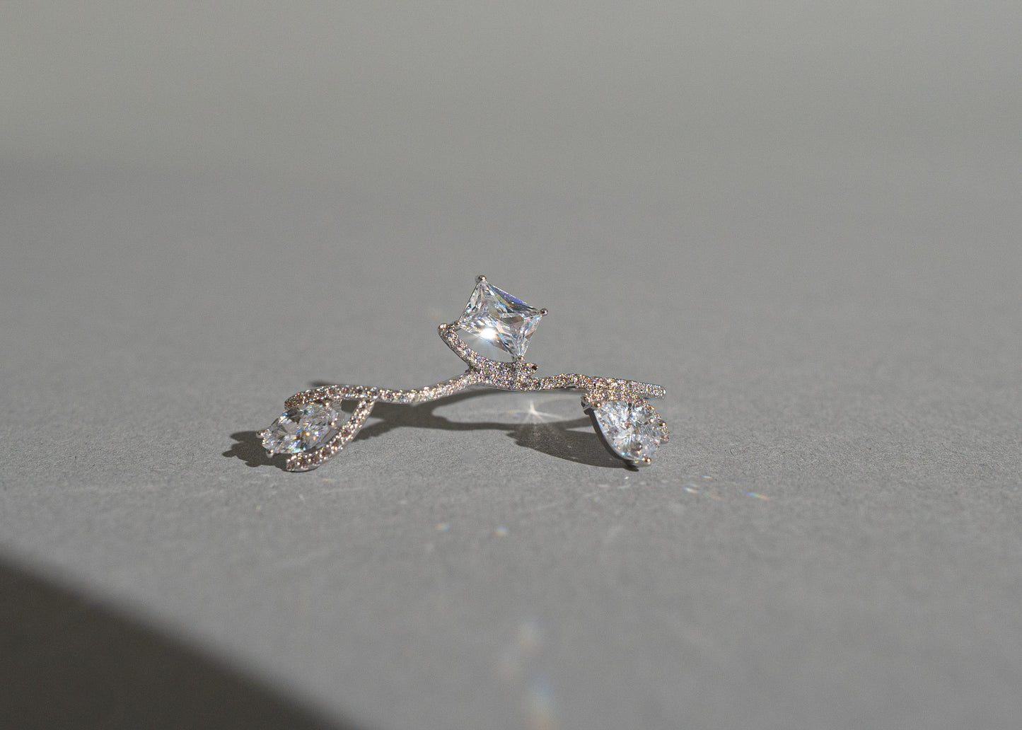 The Crystal Vine Wrap Ring