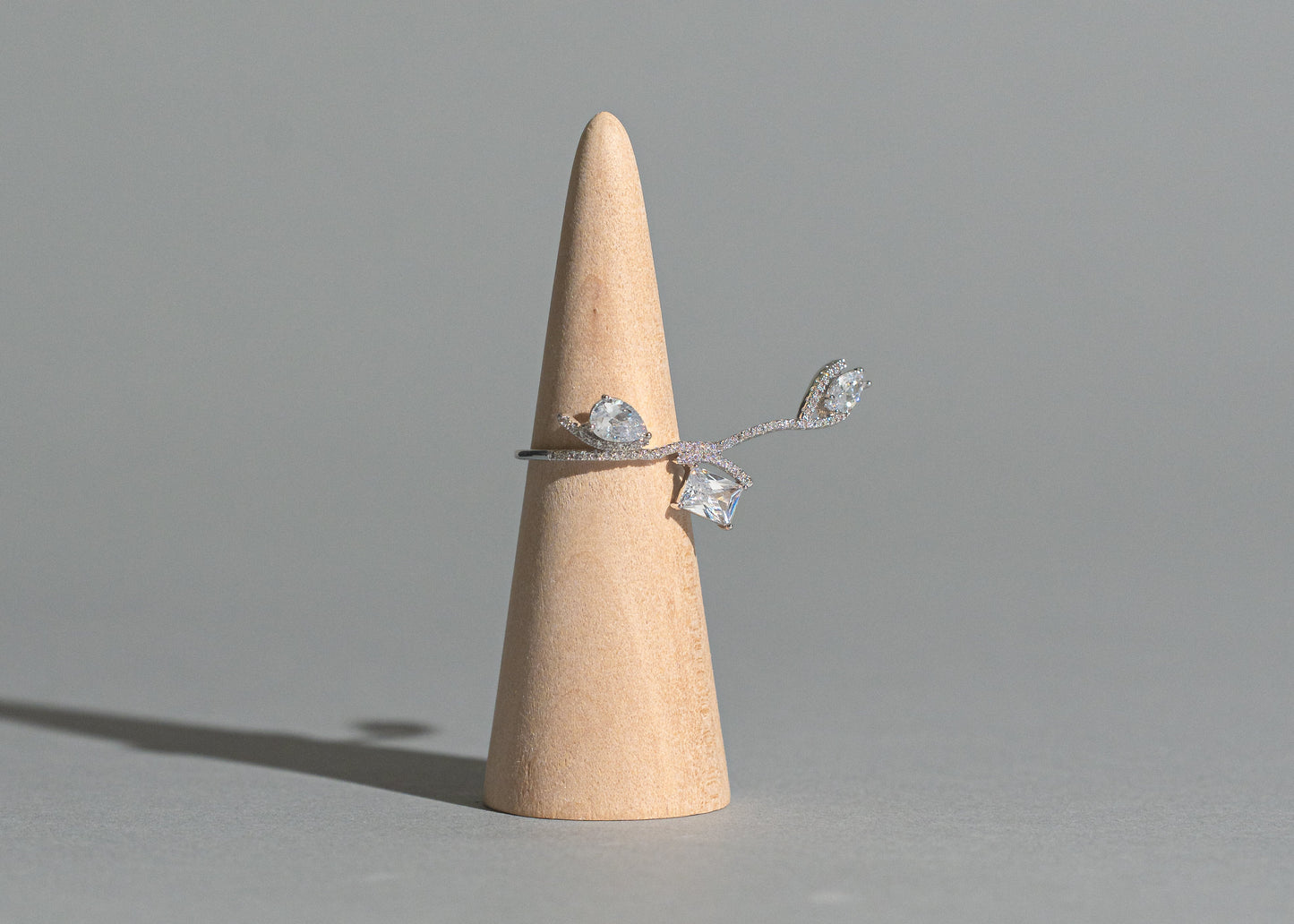 The Crystal Vine Wrap Ring