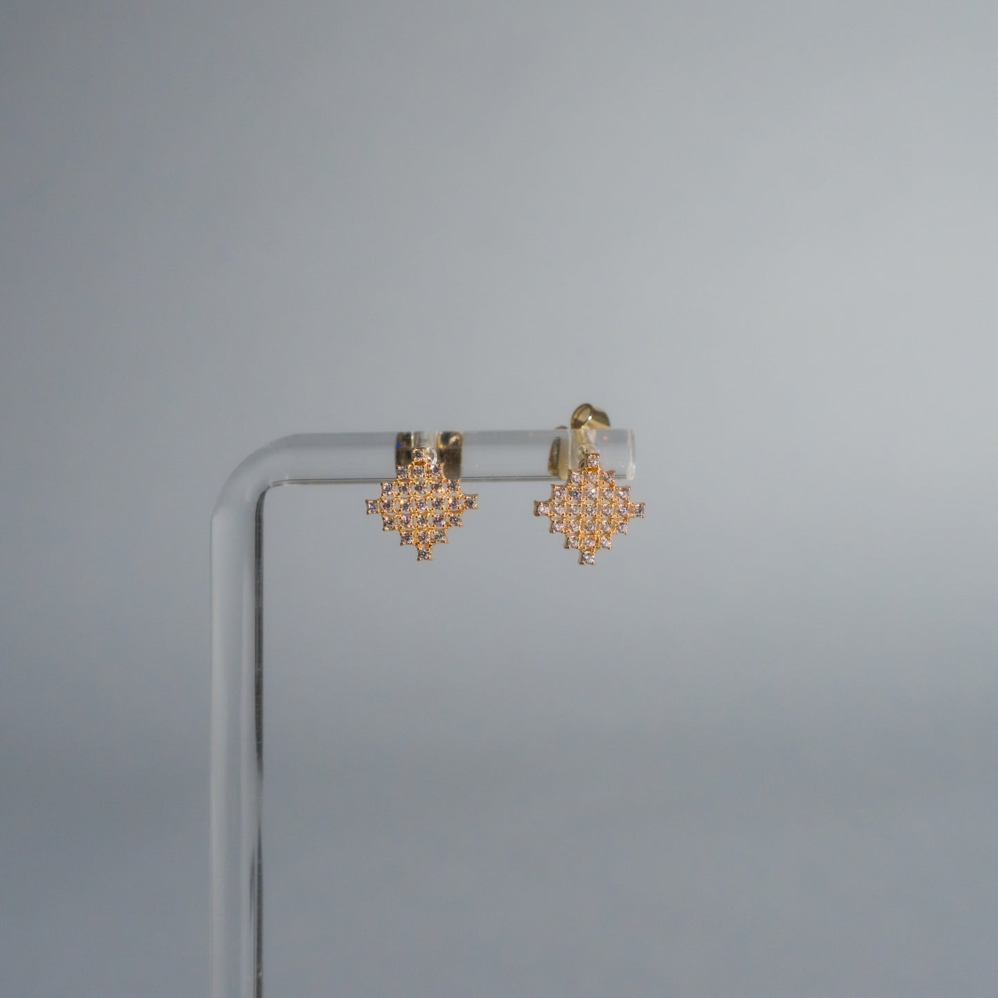 The Stella Nova Set: Layered Lariat Necklace & Stud Earrings